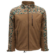 Hooey Men's Jackson Softshell Jacket, Brown/Camo