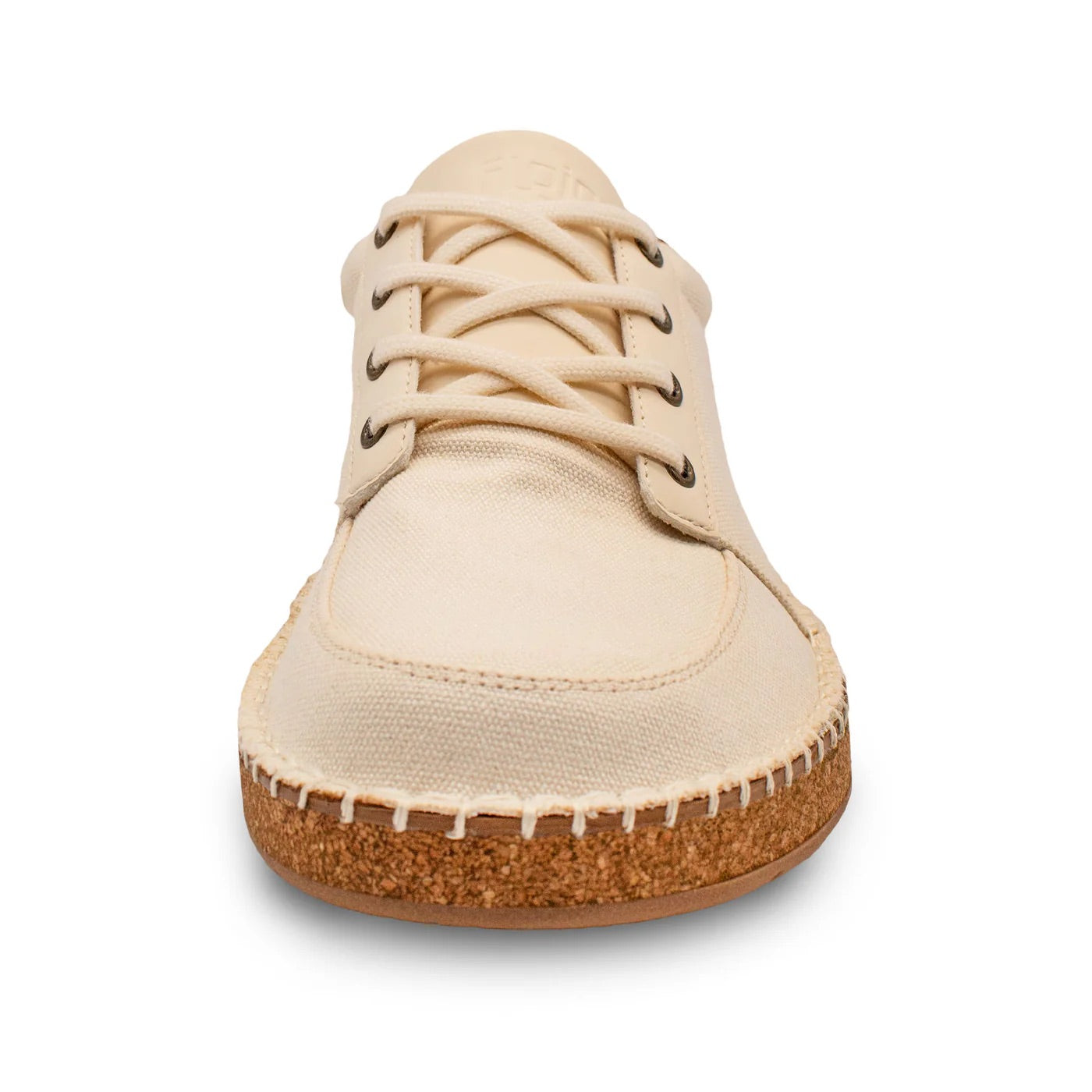 Flojos Mens Solar Canvas Memory Foam Beachcomber Lace Up Shoes, Sand/Gum