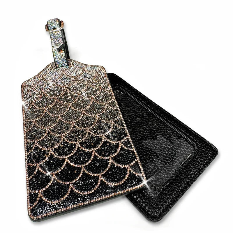 Jacqueline Kent Mermaid Crystal Adjustable Luggage Tag