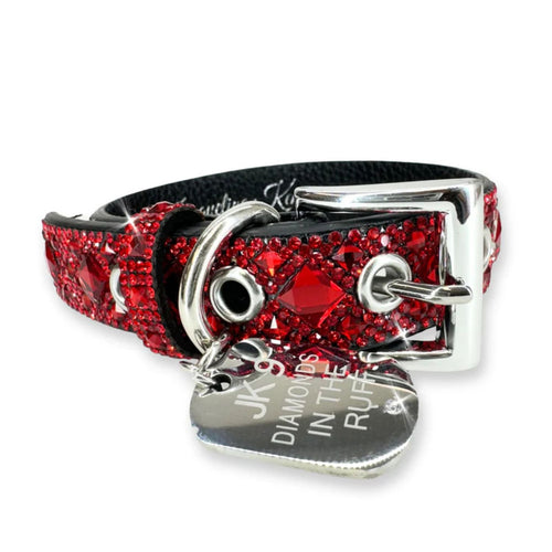 Jacqueline Kent Crystal Embellished Dog Collar, Small