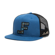 Lane Frost Mens Gunslinger Royal Blue Trucker Hat Snapback Cap