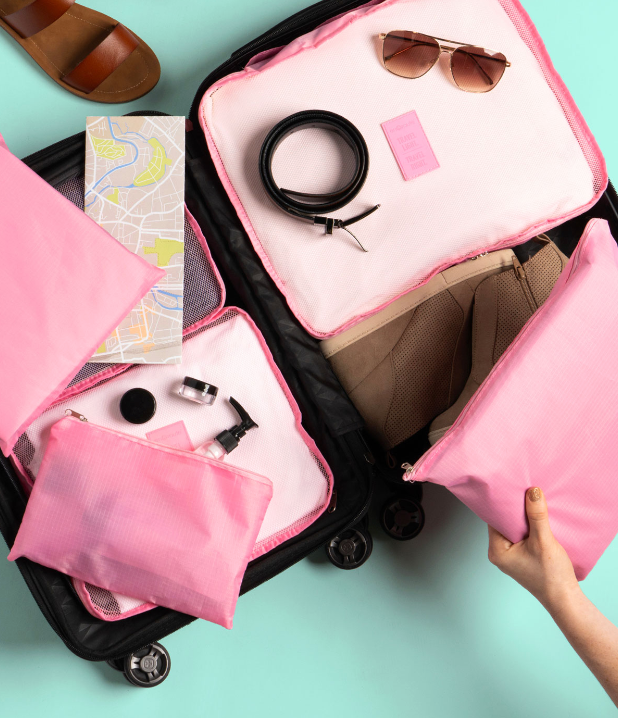 En Route Travel Cube Set, TSA Friendly, Lightweight, 6 Piece!