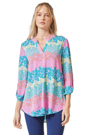 Dear Scarlett Womens Lizzy Relaxed Flowy High Low Blouse