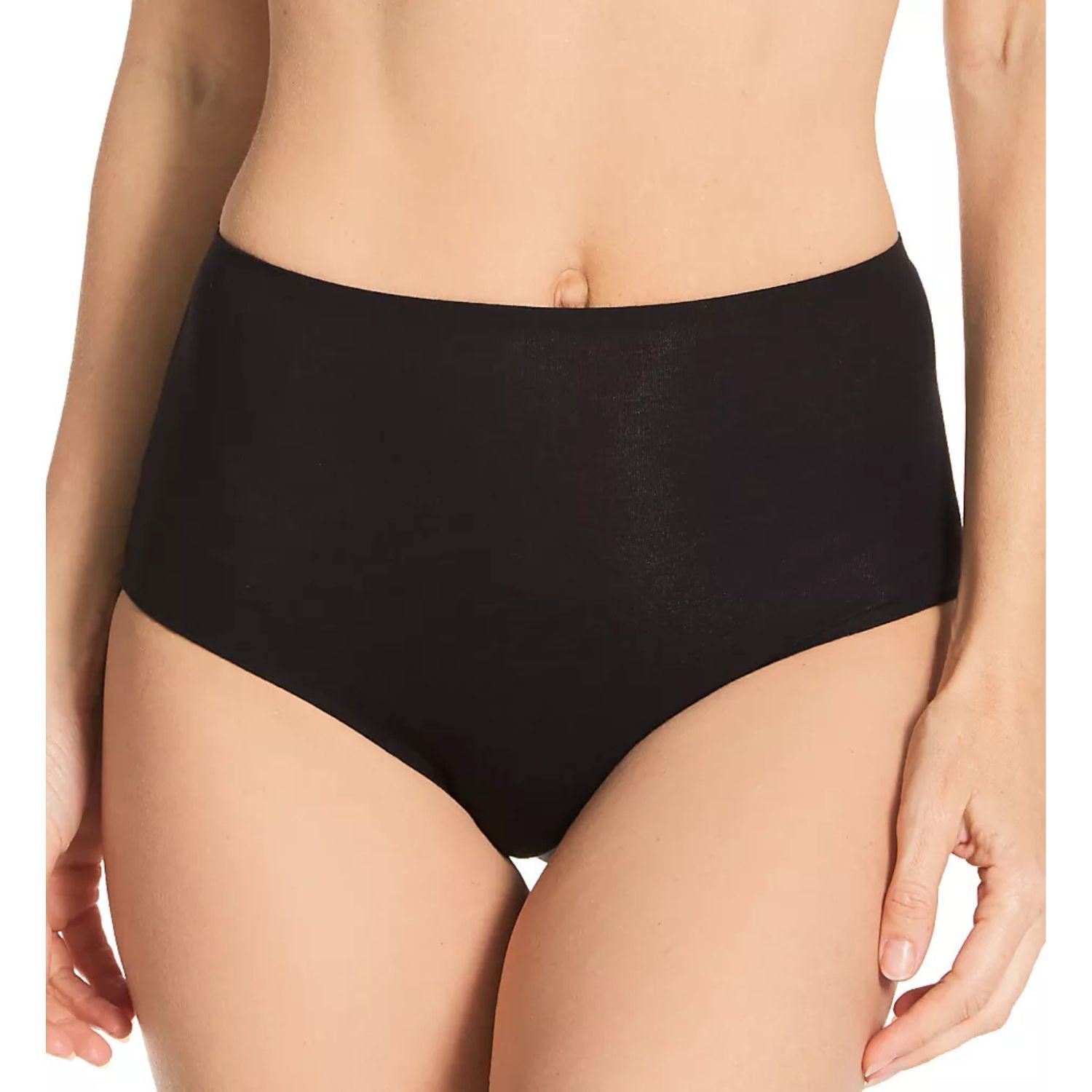 TC Fine Intimates Womens Cotton Comfort Brief Panties, Deep Black