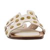 Shu Shop Womens Donatella Studded Slide Sandals, Bone