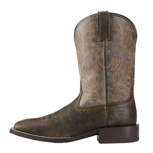Ariat Mens Sport Western Wide Square Toe Leather Boots