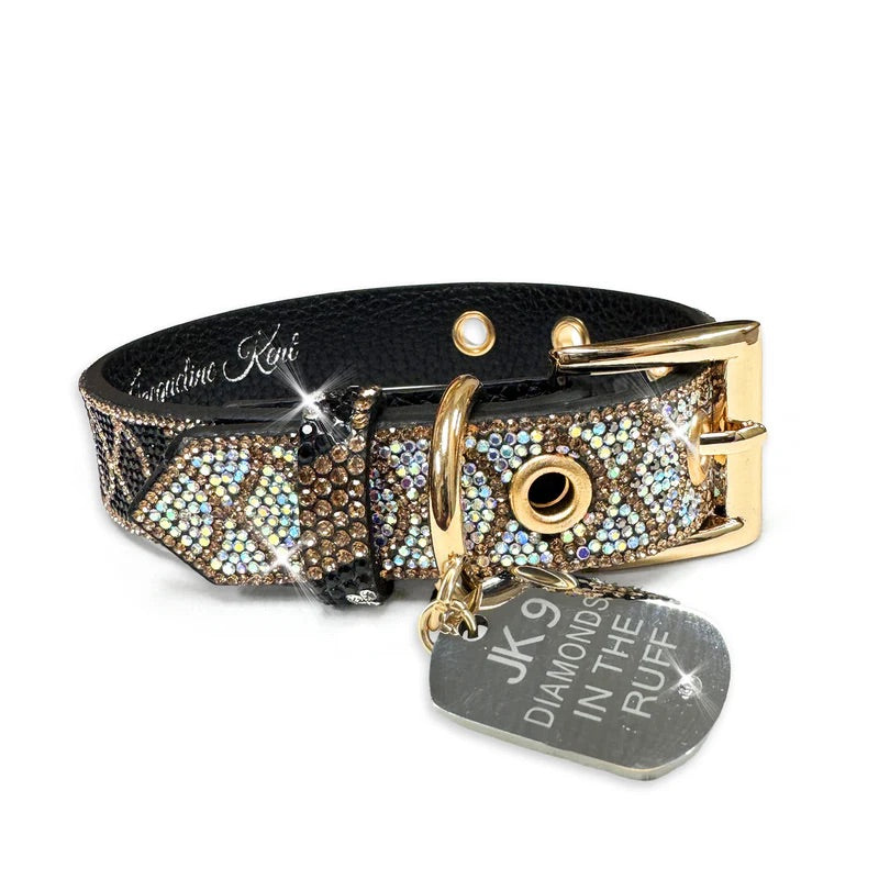 Jacqueline Kent Midnight Mermaid Crystal Dog Collar-Small