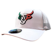 Lost Calf Mens White Mexicalf Adjustable Snapback Cap Hat