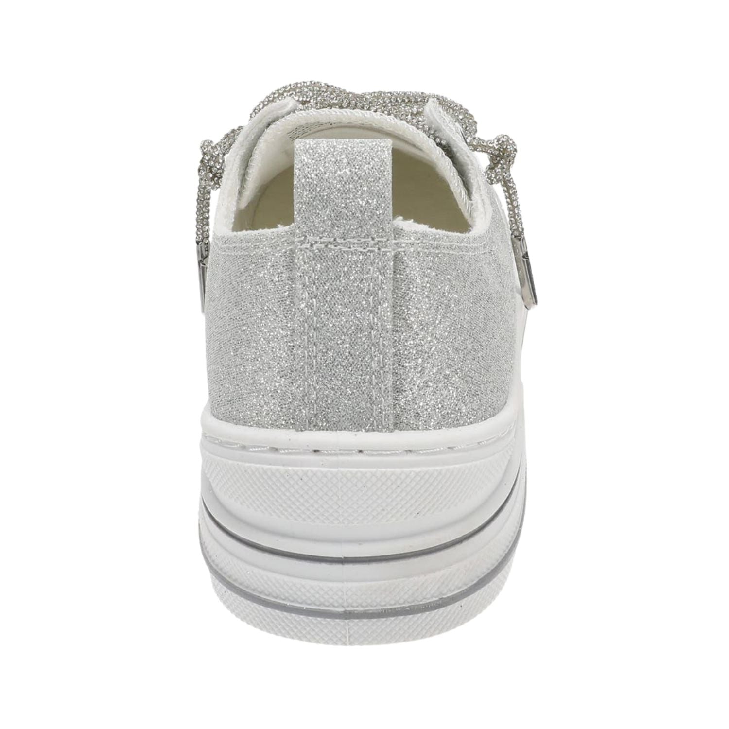 Very G Womens Aman Glitter 2 Lace Up Canvas Sneaker