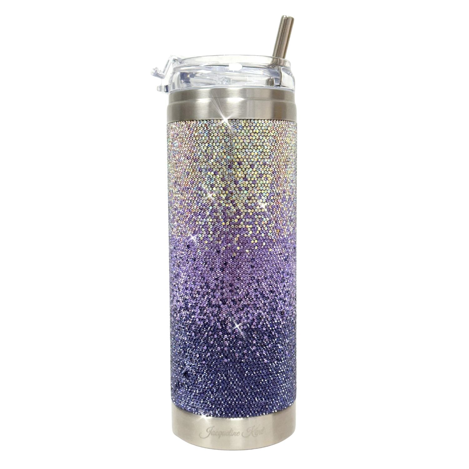 Jacqueline Kent Ultra Violet Crystal Purple Ombre 20 oz Tumbler