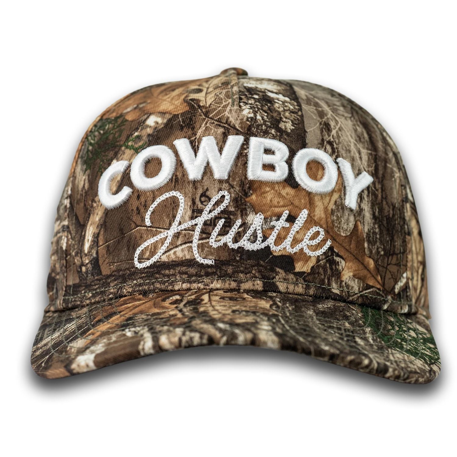 Lane Frost Cowboy Hustle Backwoods Camo Adjustable Snapback Cap Hat