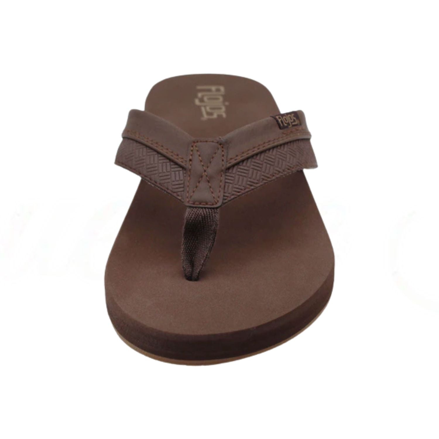 Flojos Mens Ryan Arch Support Slip On Flip Flop Sandals, Chestnut