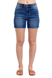 Judy Blue Womens Adjustable 2 Button Dad Denim Shorts