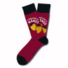 Two Left Feet Printed Adult Sock, Big Feet