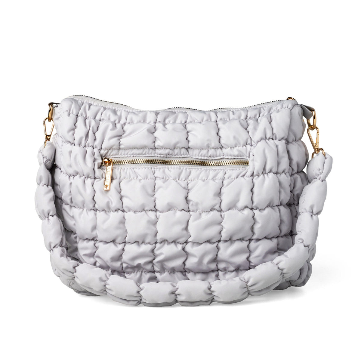 Kedzie Loft Women's Quilted Puffer Shoulder Bag with Removable Strap