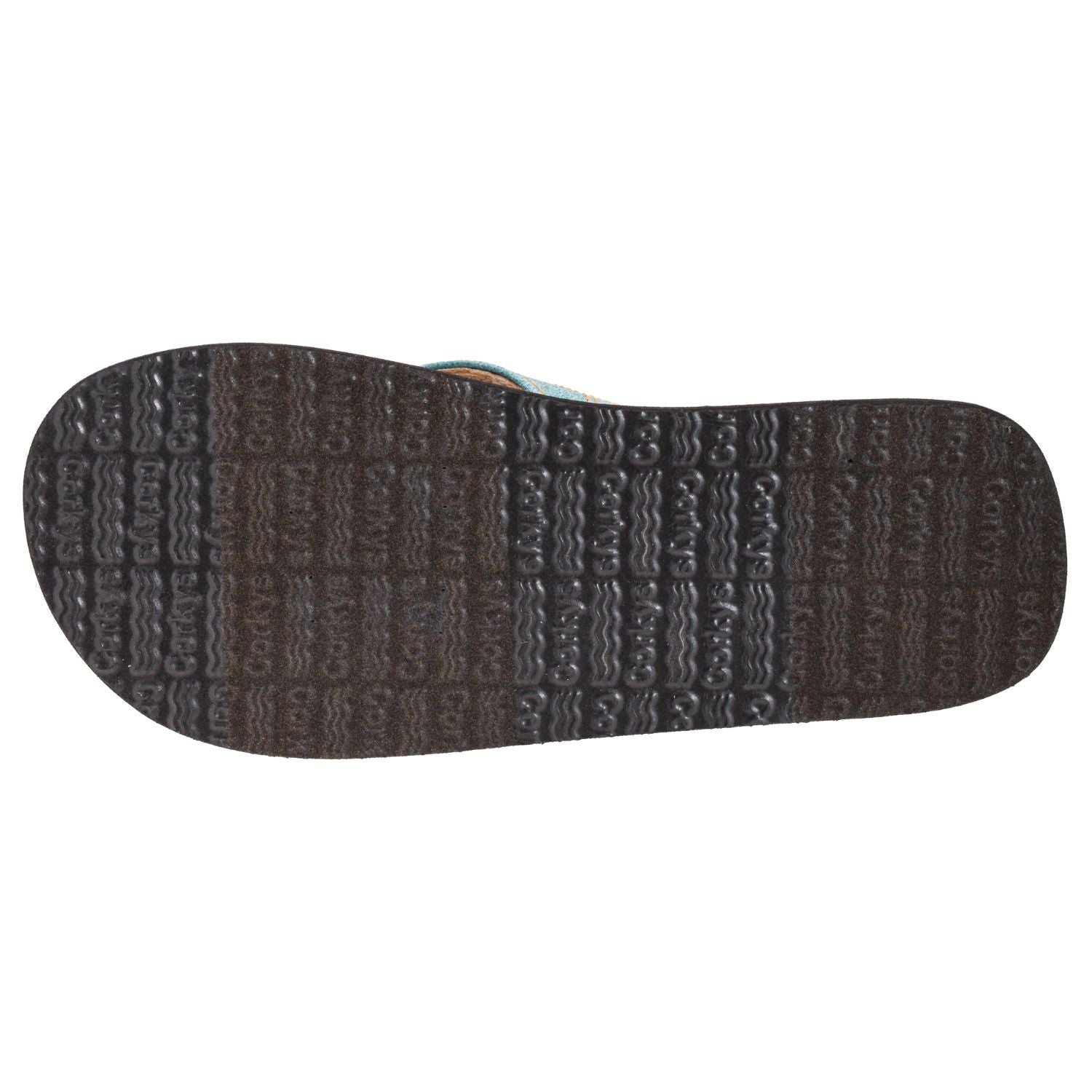 Corkys Womens Overboard Flip Flop Sandals, Turquoise