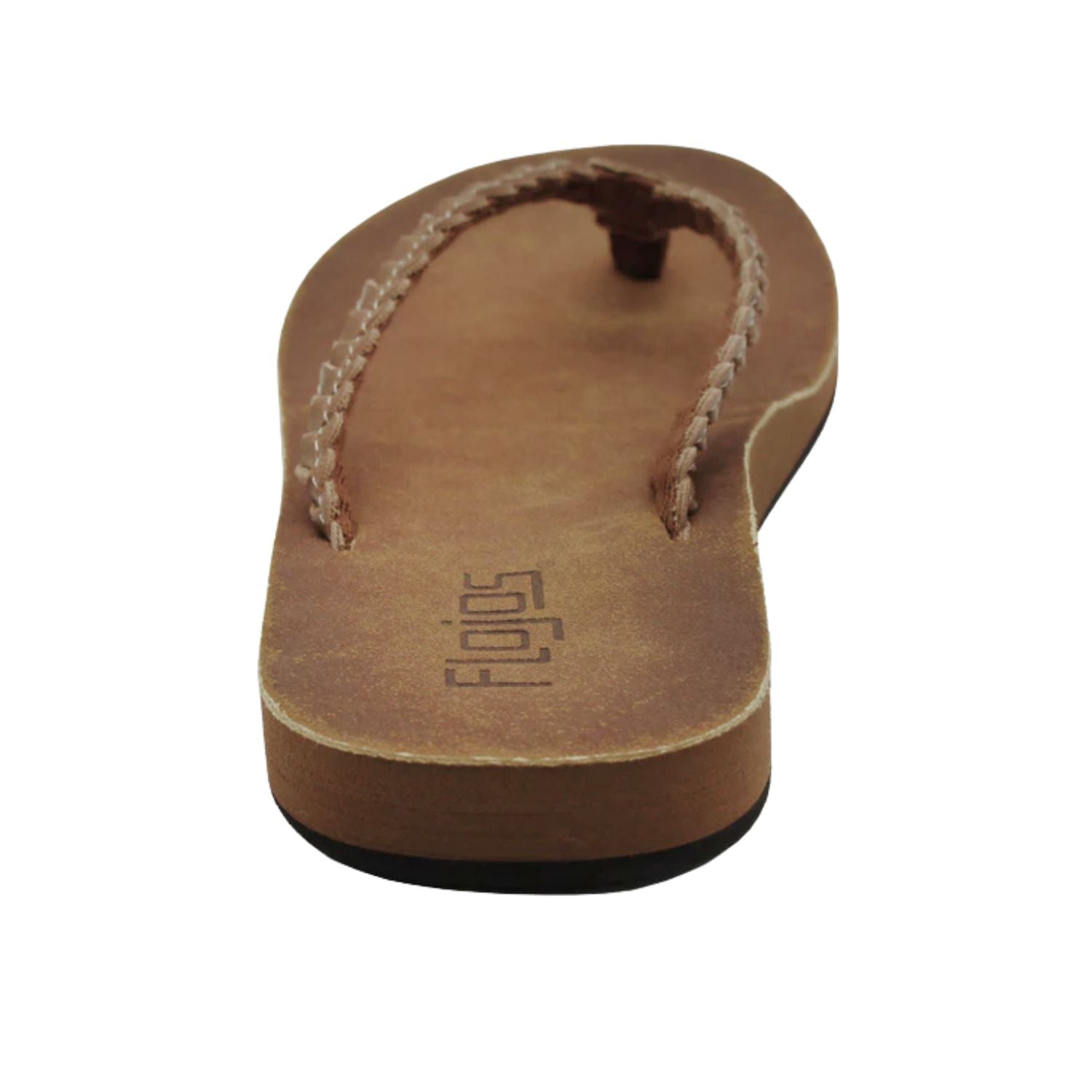 Flojos Womens Sky Slip On Arch Support Flip Flop Thong Sandals, Tan