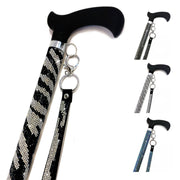 Jacqueline Kent Adjustable Crystal Rhinestone Fashion Sugar Walking Cane