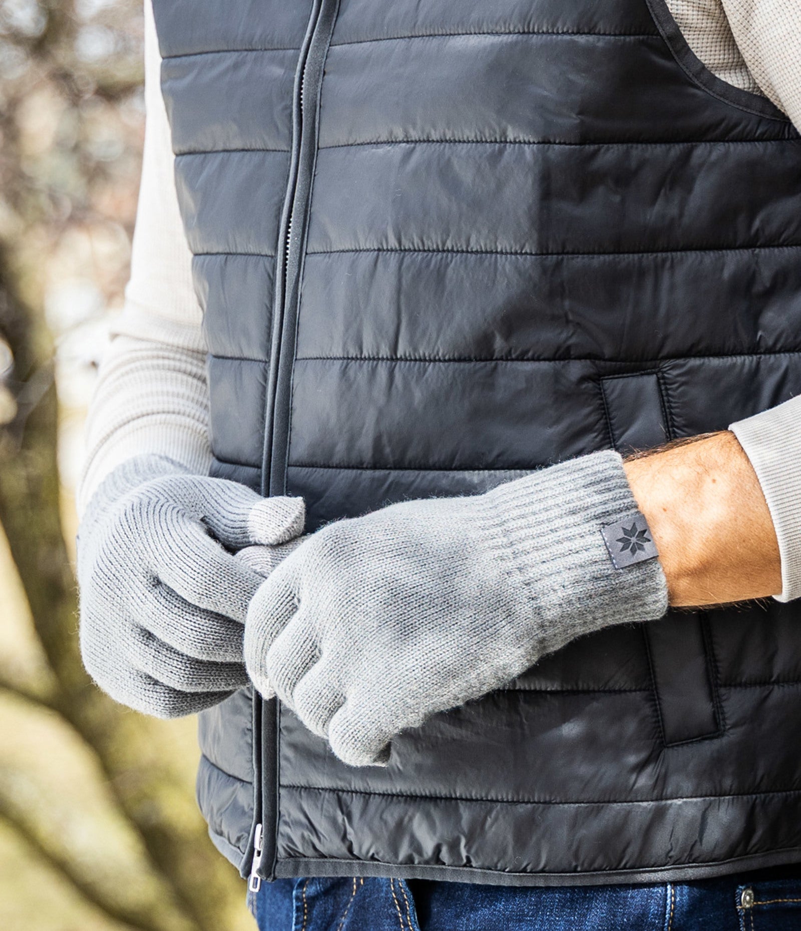 Britt's Knits Mens Craftsman Knit Gloves