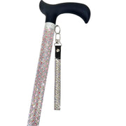 Jacqueline Kent Royal Ice Adjustable Crystal Rhinestone Cane, Flamingo Pink