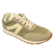 Very G Womens Joel Lace Up Platform Slip On Fashion Sneaker, Olive