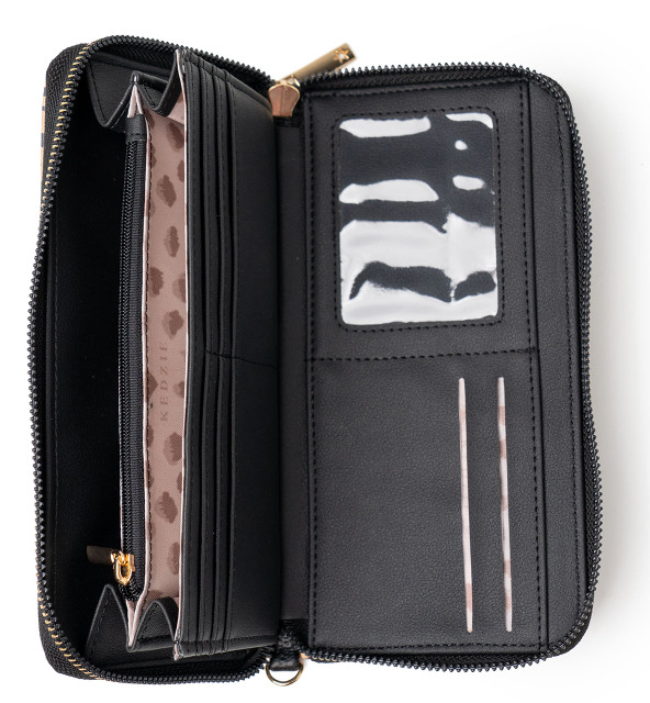Kedzie Eclipse Zip-Around convertible Clutch Wallet