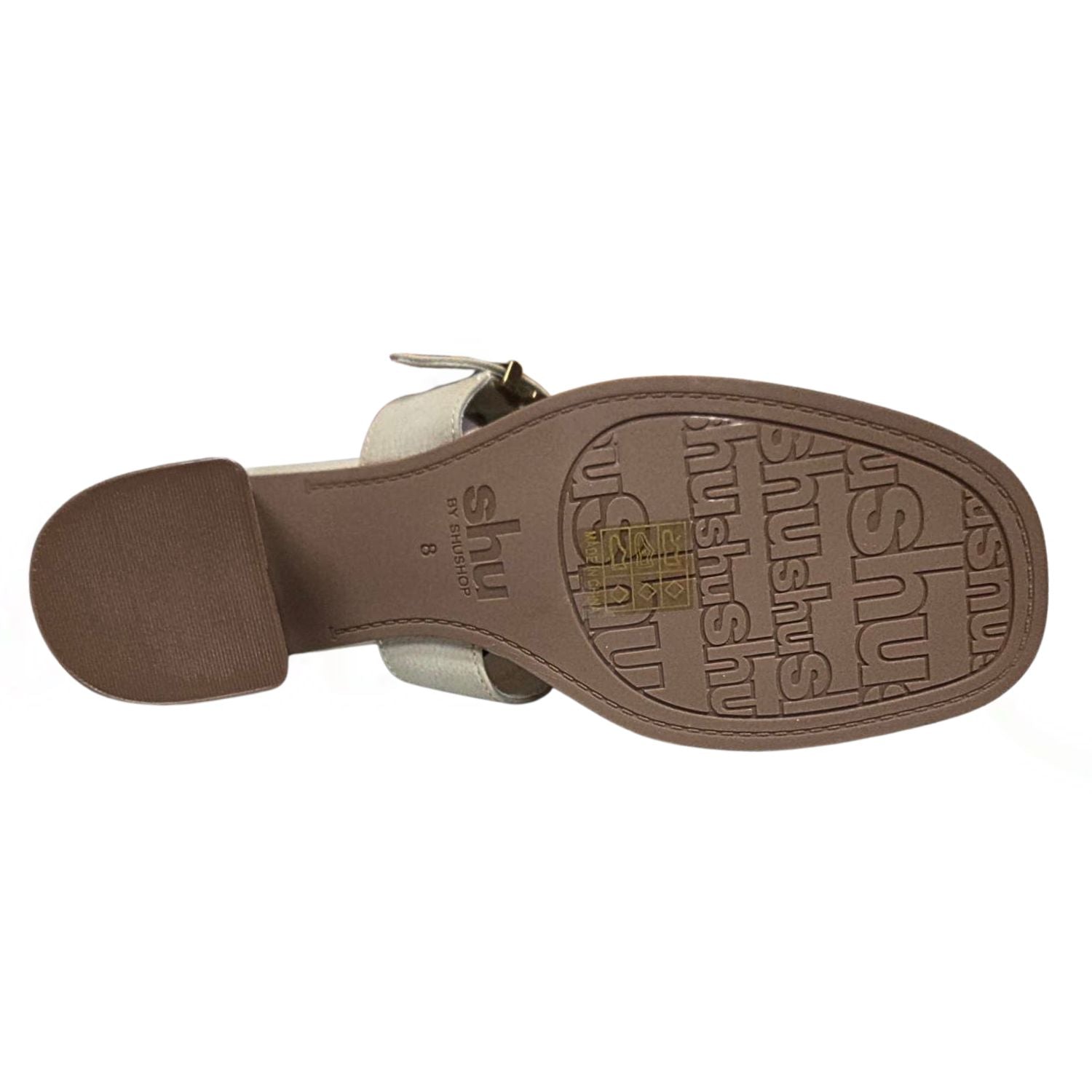 Shu Shop Womens Eden Buckle Strap Slide Heeled Sandal