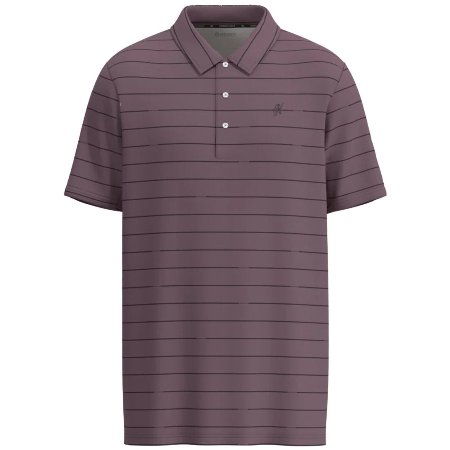 Hooey Mens The Weekender Purple with Stripes Short Sleeve Polo Shirt