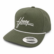 Hooey Western Original Rope Accent Snapback Hat, Green