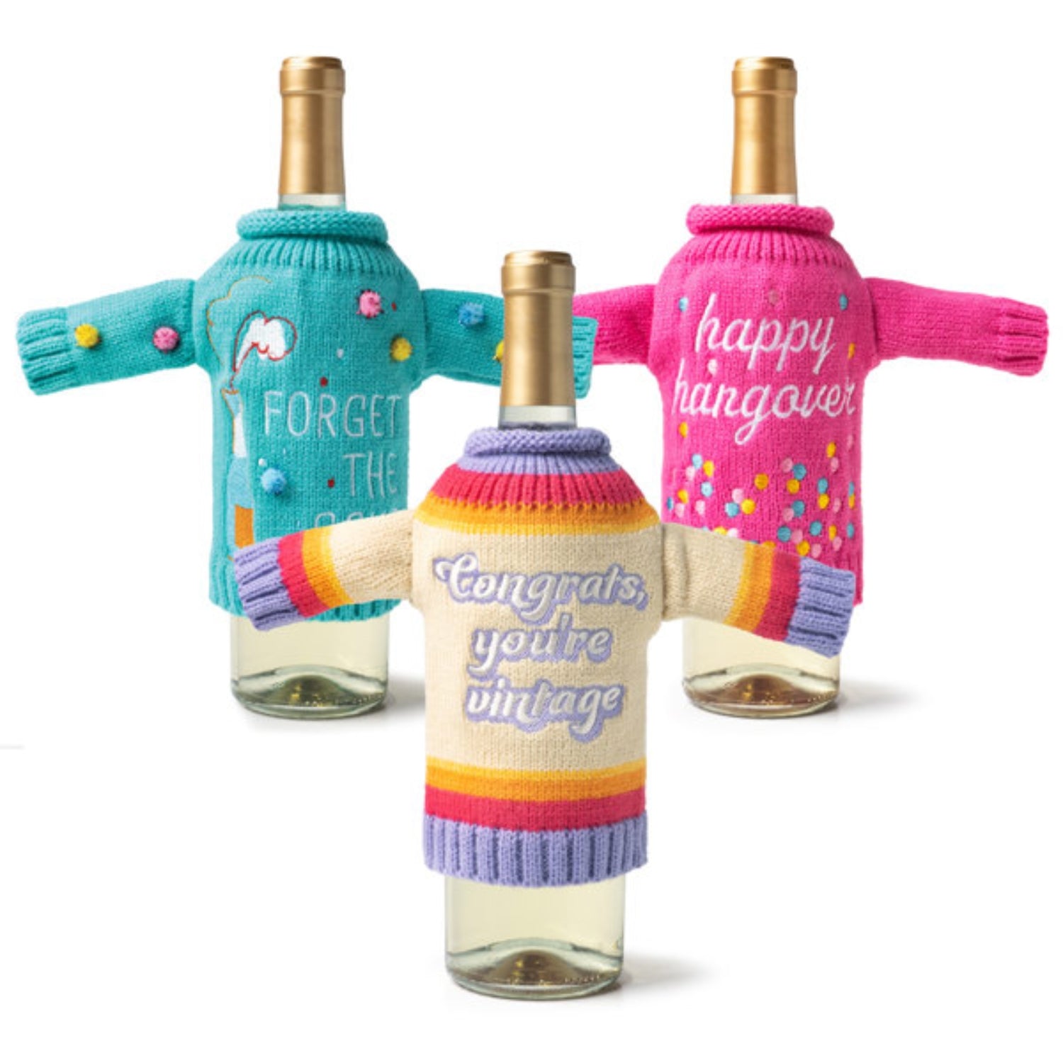 Two Left Feet It's Yo Birthday Wine & Bottle Sweater