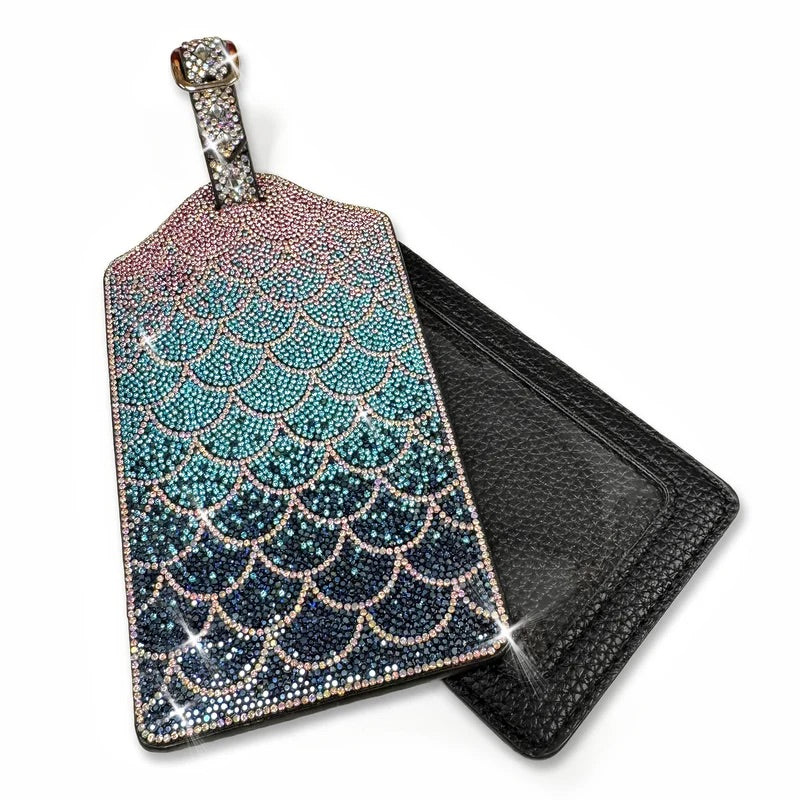 Jacqueline Kent Mermaid Crystal Adjustable Luggage Tag