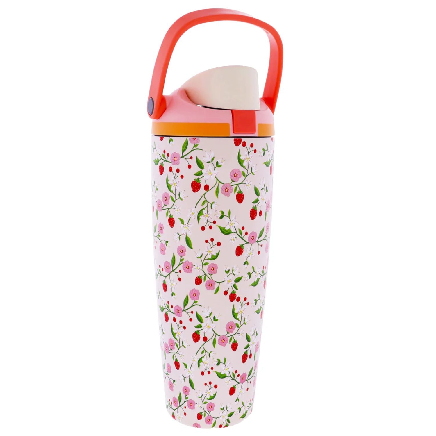 Jane Marie Berry Bloom 30oz Water Bottle With Straw Cap