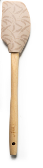 Krumbs Kitchen Farmhouse Spatula, Silicone with Wood Handle
