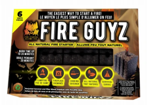 Fire Guyz All-natural Fire Starter, 6-pack