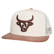 Lost Calf Mens Ostrich Flat Adjustable Snapback Cap Hat