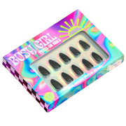 Cactus Cosmetics Busy Girl Reusable Press-On Gel Nails, 30 Piece, Girly Goth
