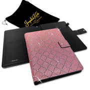Jacqueline Kent Crystal Embellished Pink Cross Portfolio
