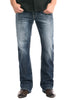 Rock & Roll Denim Mens Relaxed Fit Stretch Straight Bootcut Jeans