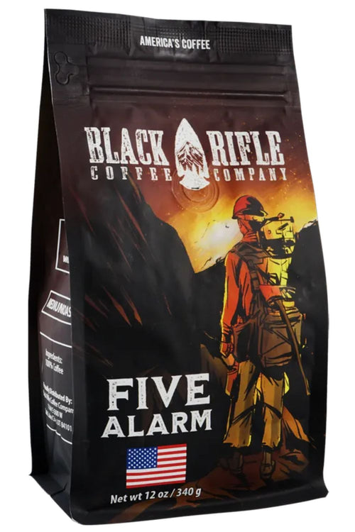 Black Rifle Coffee Company, Five Alarm, Medium Roast, Whole Bean, 12oz Bag