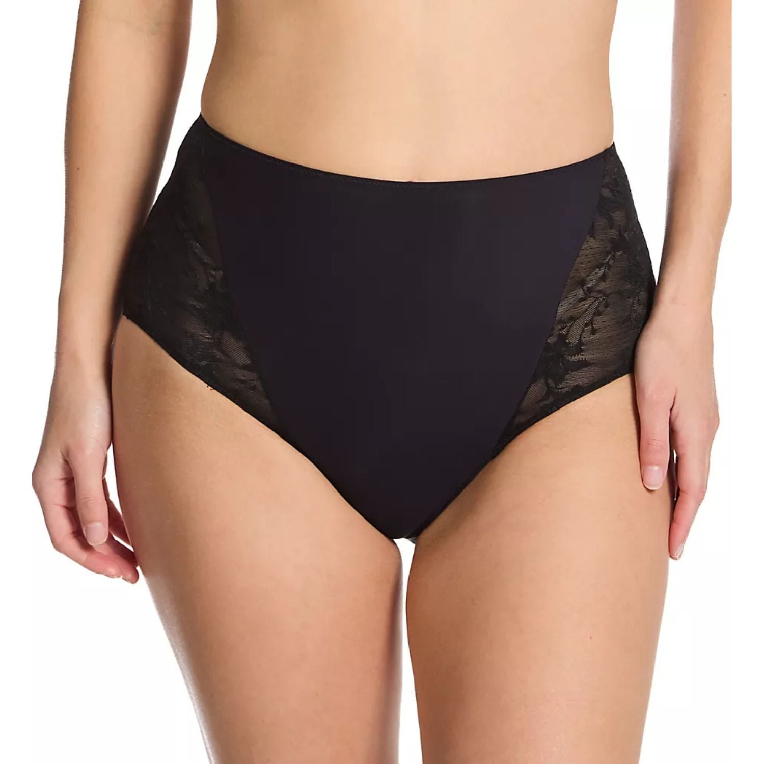 TC Fine Intimates Womens Luxe Dreamer Modern Brief Panties, Deep Black