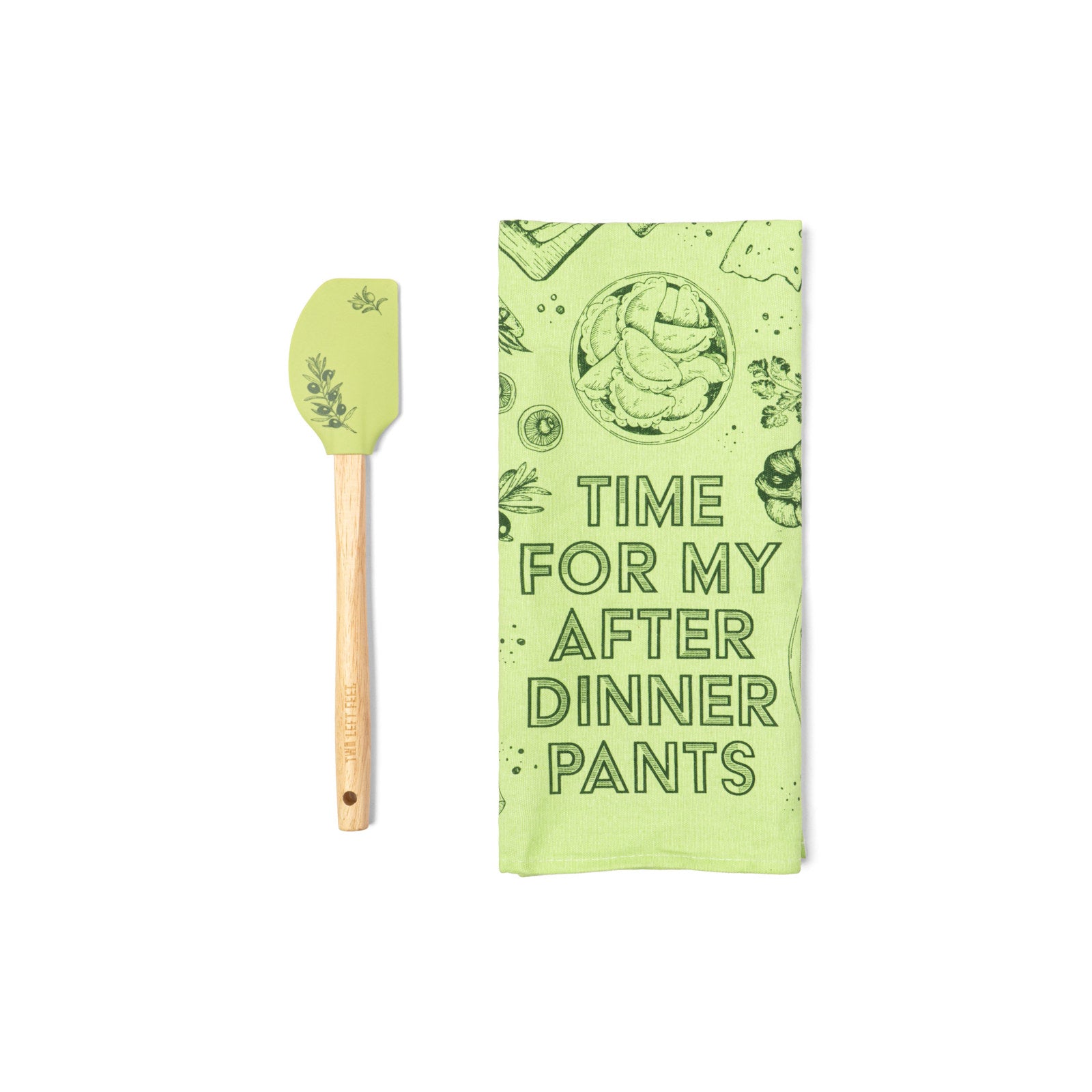 Two Left Feet The Reluctant Chef Tea Towel & Spatula Gift Set