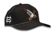 Lane Frost Cowboy Hustle Collection Fowl Embroidered Snapback Hat- Black