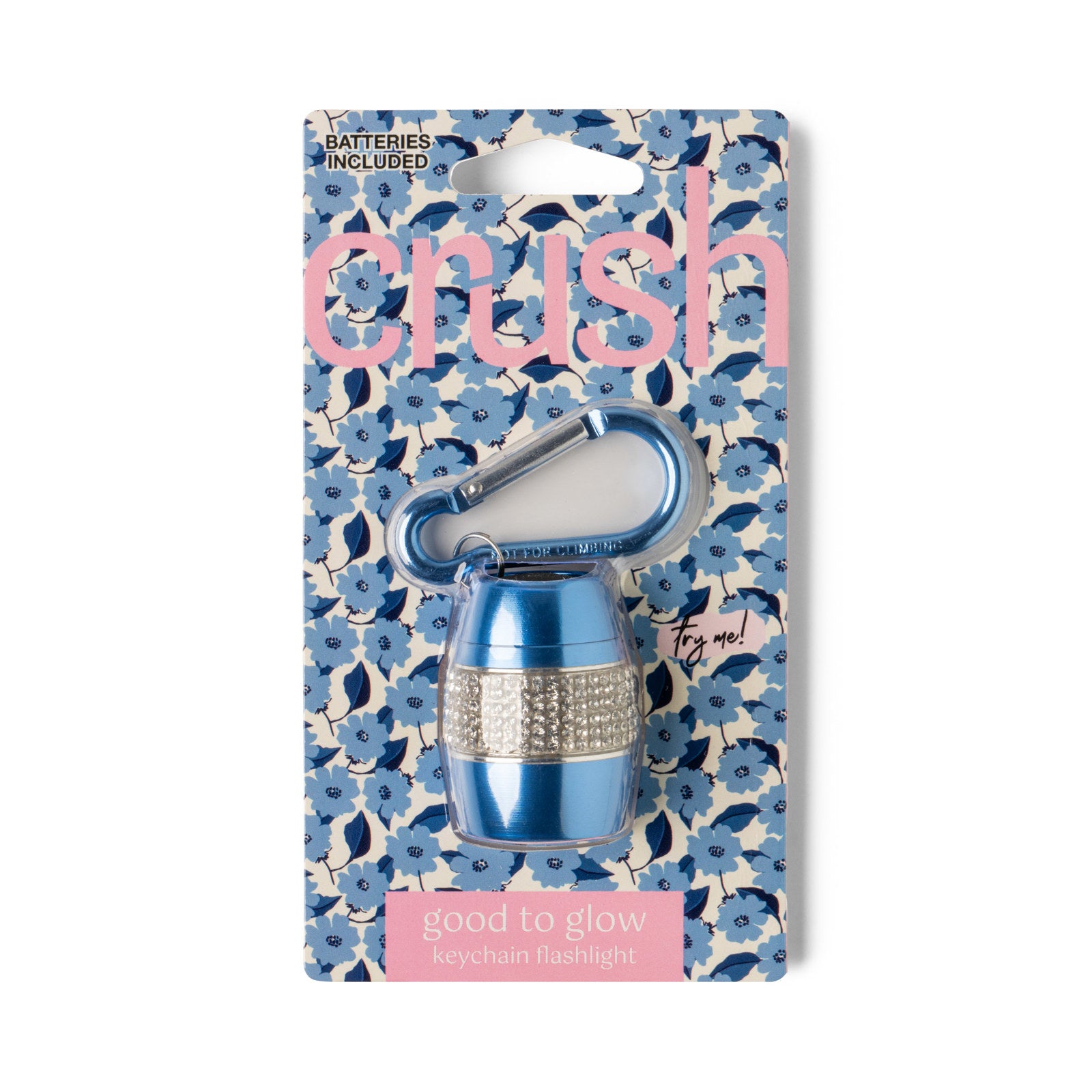Crush Good To Glow Rhinestone Keychain Flashlight