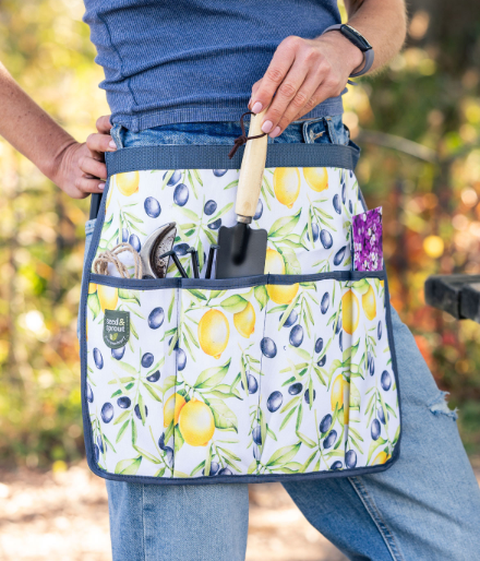 Seed & Sprout 3-Piece Gardening Set Includes, Apron, Hand Rake & Hand Shovel