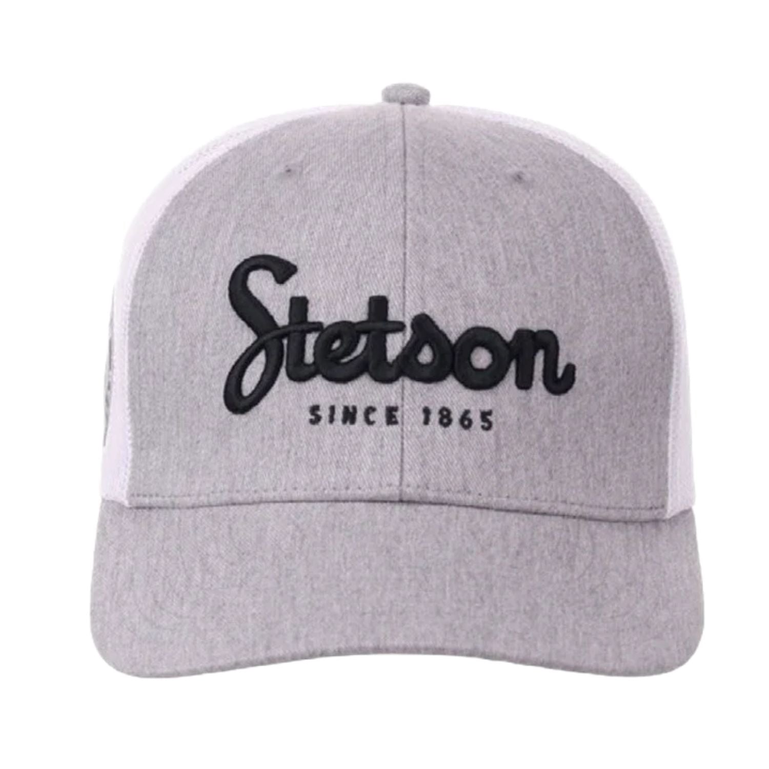Stetson Mens Script Embroidered Logo Adjustable Snapback Trucker Cap Hat