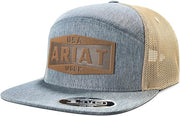 Ariat Mens Ariat Work Patch Flexfit Adjustable Snapback Cap Hat, Denim/Tan