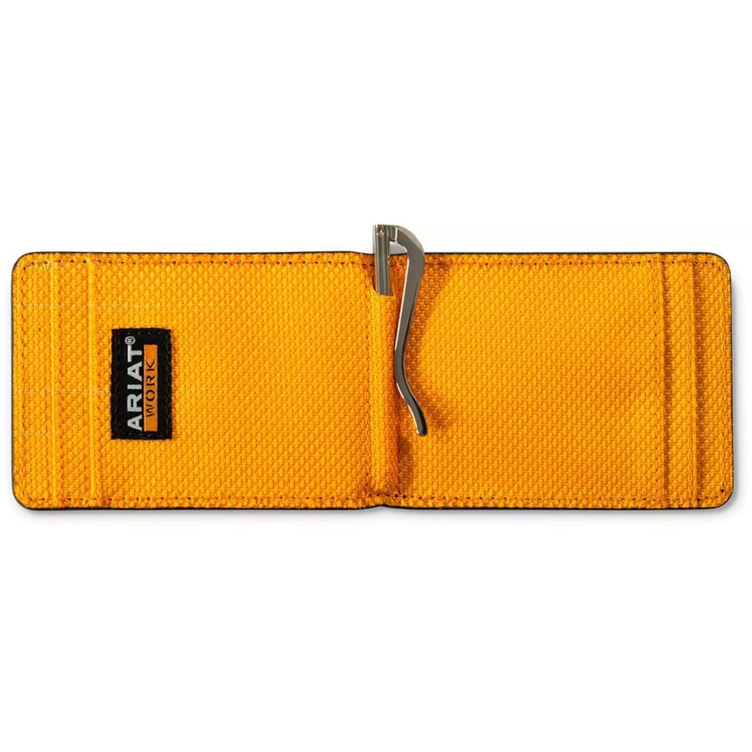 Ariat Work Mens RFID Mesh Interior Money Clip Bifold Wallet