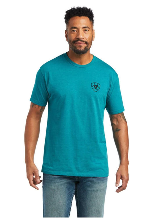Ariat Mens Diamond Wood Graphic Short Sleeve T-Shirt