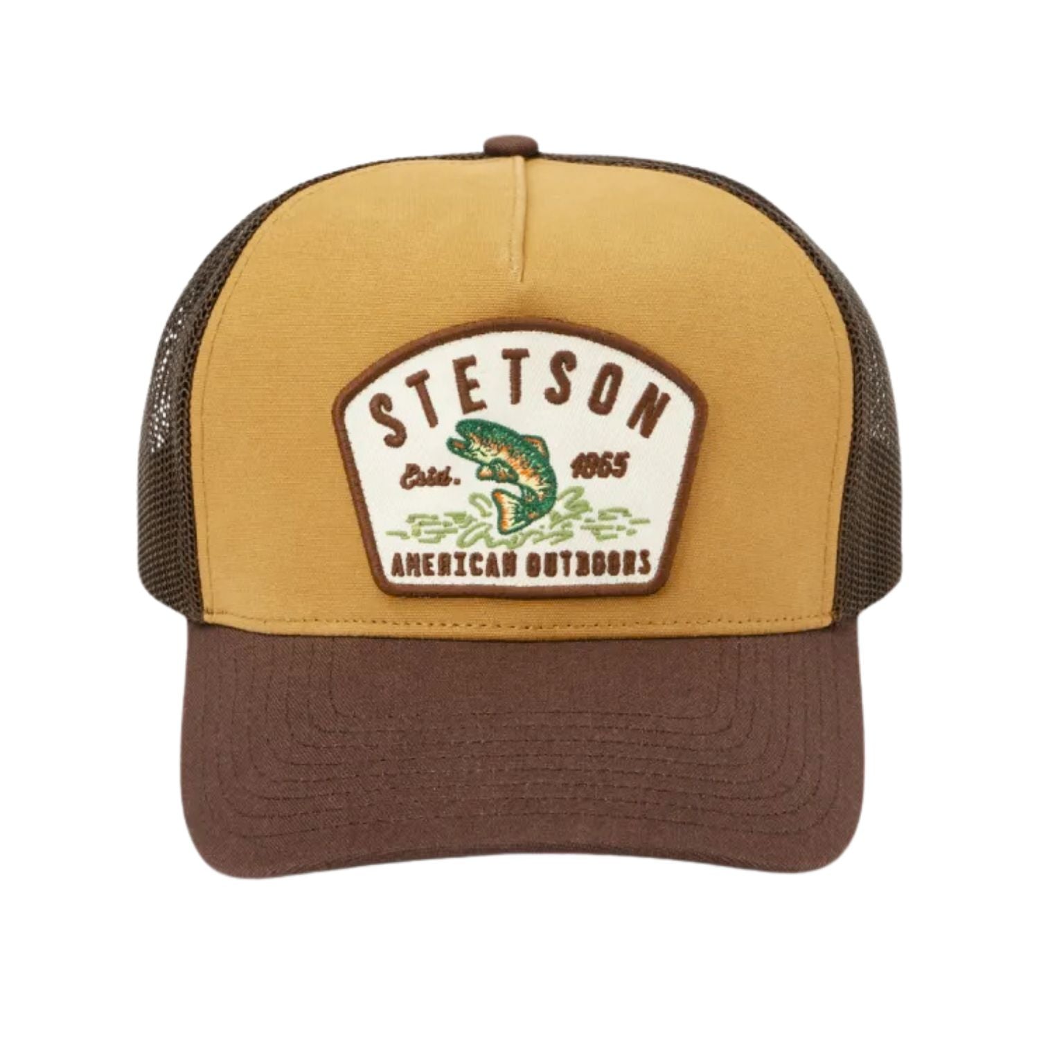 Stetson American Outdoors Fishing Patch Adjustable Snapback Trucker Cap Hat