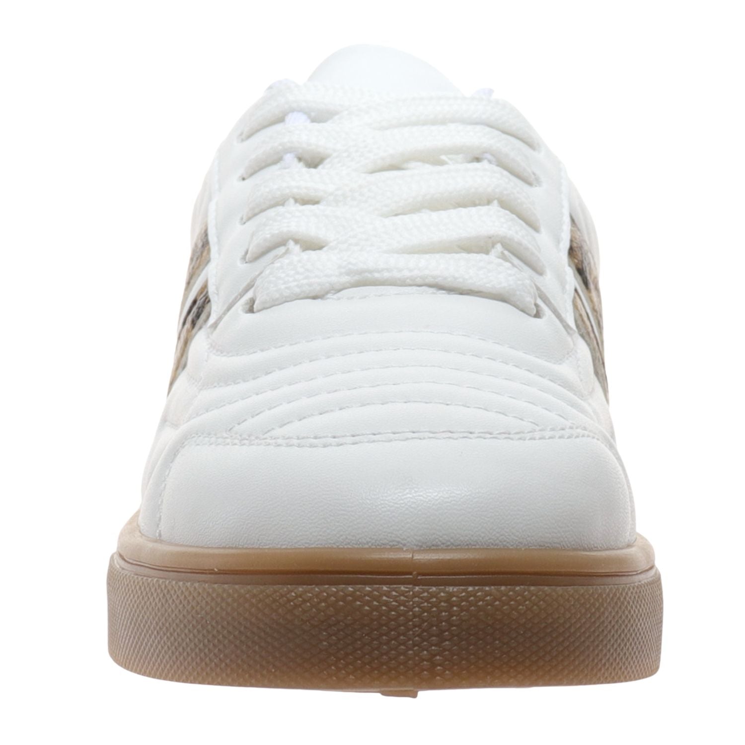 Outwoods Kids Fast-57 Lace Up Fashion Sneakers, Leopard Print Combo